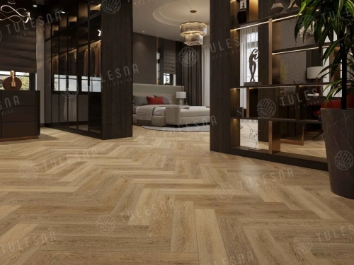 SPC ламинат Tulesna Art Parquet 1005-2 Stella толщина 0.4 см 43 класс 600х125 - фото 3