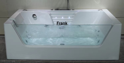Ванна акриловая гидромассажная Frank 2014326096 160х85 пристенная прямоугольная с каркасом - фото 5