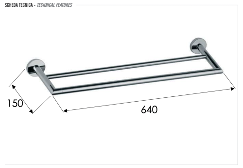 Полотенцедержатель Remer Guest GS33DO - фото 2