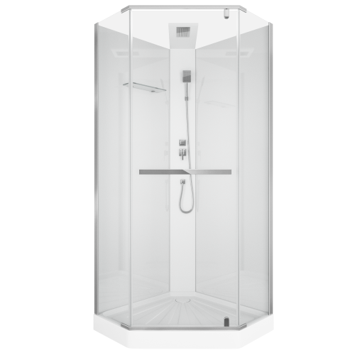 Душевая кабина Cerutti SPA CHIKA901T 90х90 трапеция без крыши ориентация универсальная