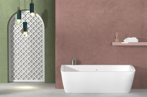 Ванна из искусственного камня Technova Wand VATWD 170х80 пристенная прямоугольная - фото 2