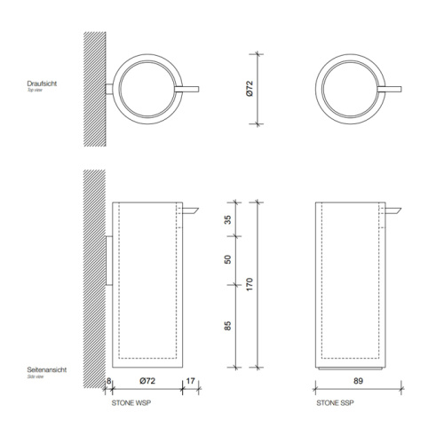 Дозатор Decor Walther Black Stone 972364 - фото 2