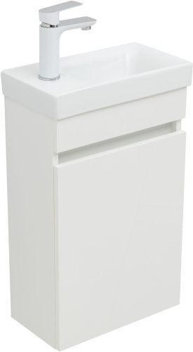 Тумба под раковину Aquanet Вега 00329129 38х21х60 подвесная цвет белый - фото 3