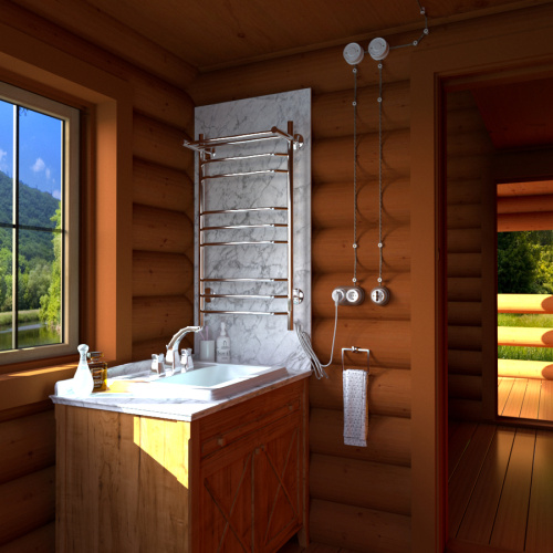 Полотенцесушитель Тругор Браво Пэк сп БравоПэксп3П/1005032 53х100 электрический хром - фото 4