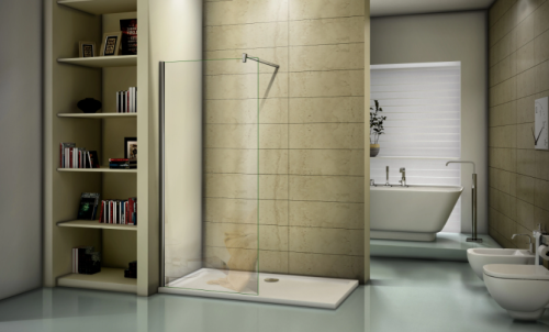 Душевая перегородка Good Door WALK IN ВИ00015 120х195 стекло прозрачное профиль черный матовый - фото 2