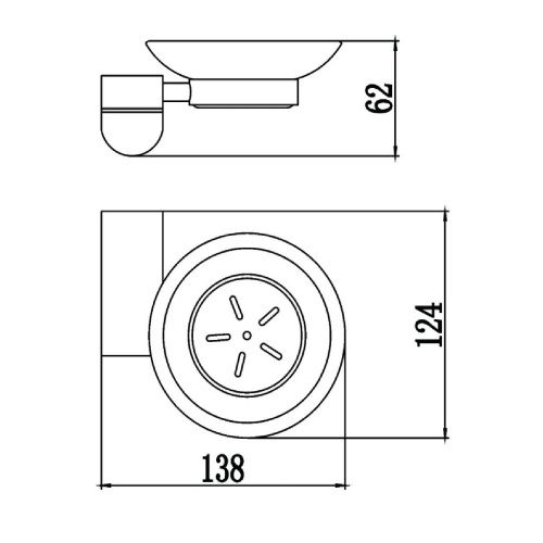 Мыльница Savol S-007359 - фото 3