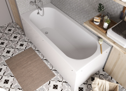 Ванна из литьевго мрамора Эстет Честер ФР-00014627 170х75 пристенная прямоугольная - фото 4