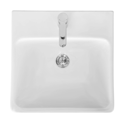 Раковина мебельная керамическая Santek Адриана 45 1.WH50.1.630 46х45 накладная цвет белый 1 отверстие под смеситель - фото 3