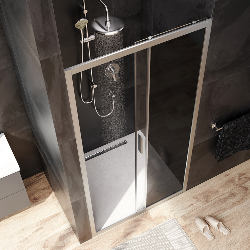 Душевая дверь Am.Pm Gem W90G-100-1-195MG 100х195 стекло прозрачное профиль хром матовый - фото 3