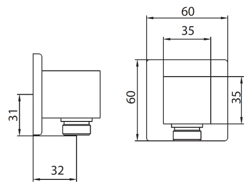 Шланговое подключение Creavit A03 - фото 2