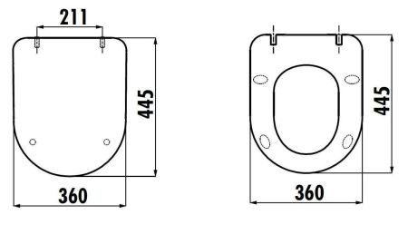 Крышка сиденье для унитаза Creavit Duck KC0903.01.0100E