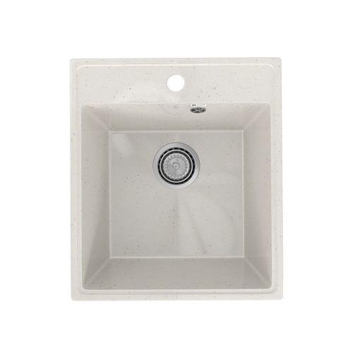 Кухонная мойка Practik PR-425 PR-M-425-001 43х49 цвет белый поверхность глянцевая - фото 2