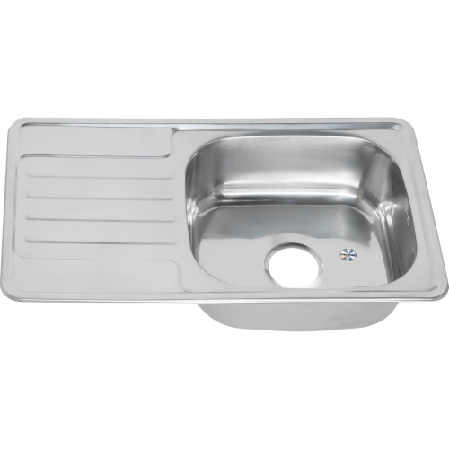 Кухонная мойка Melana 221 t (*10) 76х42 цвет хром - фото 4