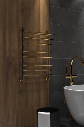 Полотенцесушитель Indigo Just Shelf LJSHW80-50GDK3 55х80 водяной золото - фото 5