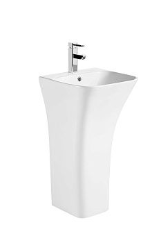 Раковина из сантехнического фарфора Cerutti SPA CT7283 50х40 напольная цвет белый 1 отверстие под смеситель