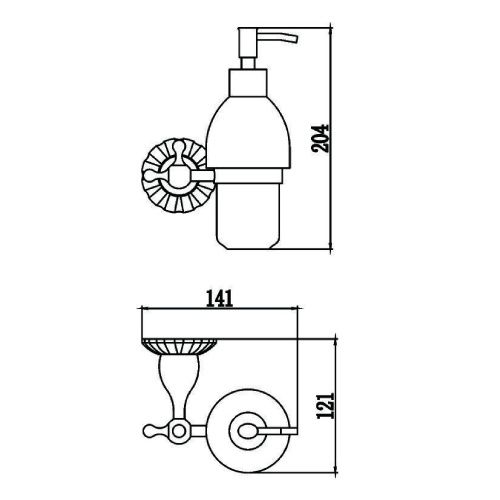 Дозатор для жидкого мыла Savol S-08931C - фото 3