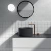 Раковина из сантехнического фарфора Galassia Core 7306NEMT 40х40 накладная цвет черный