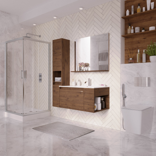 Шкаф-пенал Grossman Тенза 303008 30х25х150 подвесной цвет веллингтон - фото 3