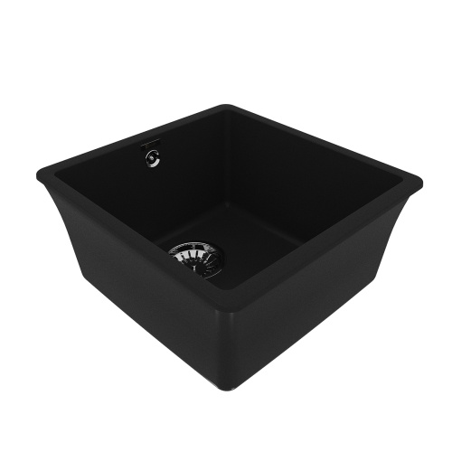 Кухонная мойка LeMark Sinara 400-u 9910061 40х42 цвет антрацит поверхность матовая - фото 2