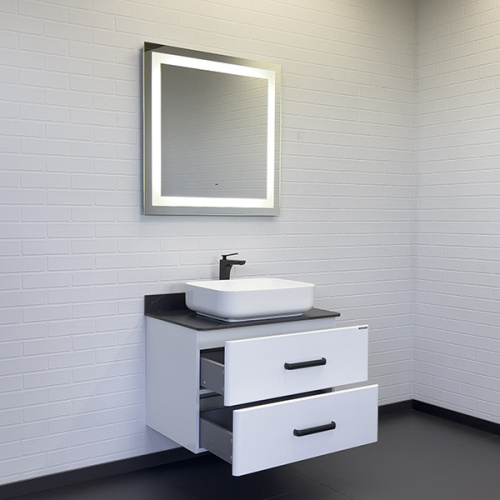 Тумба с раковиной Comforty Амстердам 00-00013775CF 75х50х65 подвесная цвет белый - фото 5