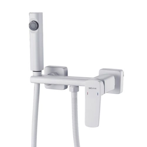 Гигиенический душ со смесителем Shevanik S9905C-1 белый - фото 2