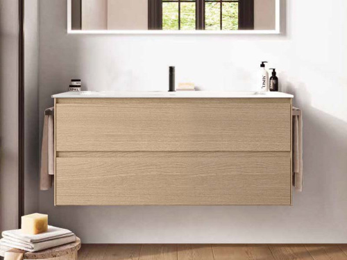 Тумба под раковину Berloni Bagno WAKBS2C6DIC 1428 120х46х55 подвесная цвет бежевый