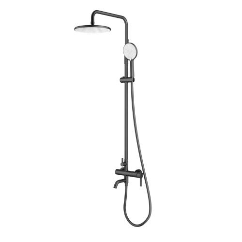 Душевая стойка Splenka S221.24.06 настенная цвет черный - фото 2