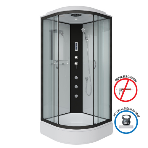 Душевая кабина Niagara Classic 67031414F 80х80 четверть круга с крышей ориентация универсальная - фото 2