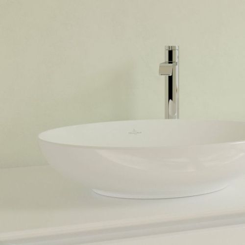 Раковина из сантехнического фарфора Villeroy Boch Loop&Friends 4A470001 60х40 накладная цвет белый без отверстий под смеситель - фото 3