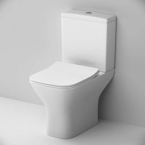 Унитаз напольный с бачком Am.Pm Gem C908601SC белый с сиденьем микролифт безободковый каскадный смыв - фото 5