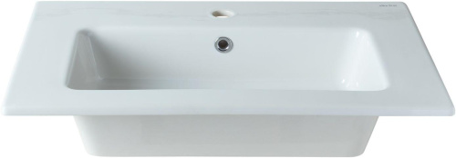 Раковина керамическая Allen Brau Fantasy 4.11011.20 72х47 полувстраиваемая цвет белый 1 отверстие под смеситель - фото 4
