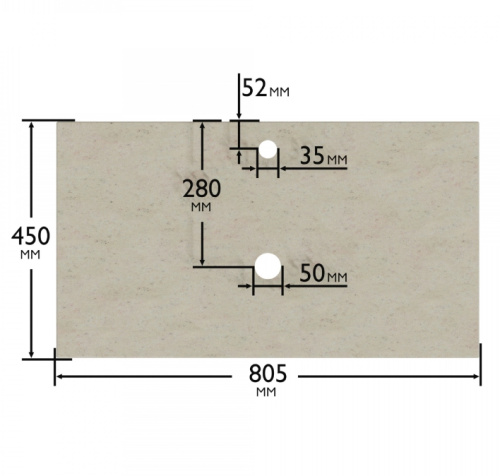 Столешница СанТа 900150 81х45 подвесная цвет лейси - фото 4