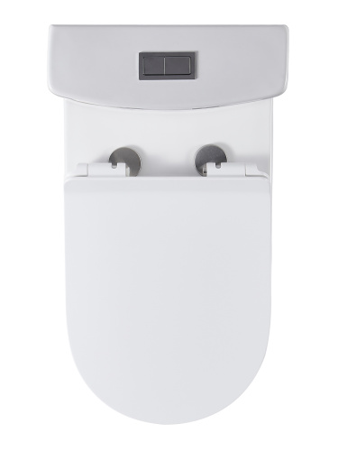 Унитаз напольный с бачком Orange C07-050W белый с сиденьем микролифт безободковый смыв торнадо - фото 5