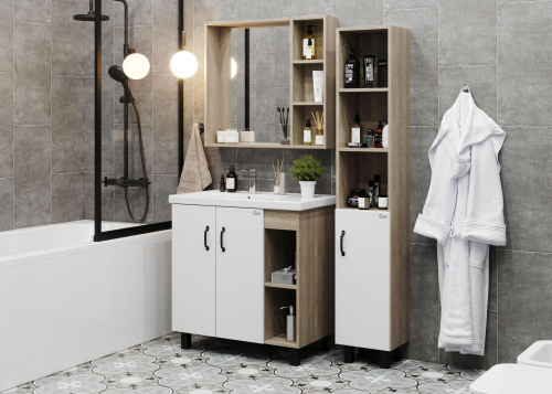 Тумба под раковину Onika Тимбер 108045 77х45х68 напольная - фото 5