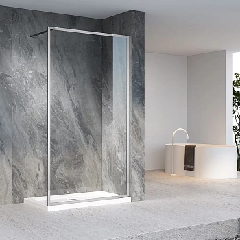 Душевая перегородка Veconi Korato KR81-70-01-C7 70х200 стекло прозрачное профиль хром глянцевый