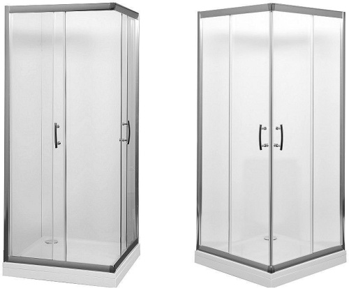 Душевой уголок Aquanet Alfa NAA1142 100х100 стекло прозрачное профиль хром глянцевый без поддона - фото 2