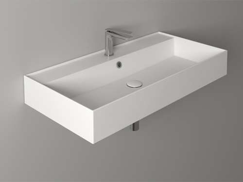 Раковина из санфаянса Simas AG 91 bia 91х46 подвесная цвет белый - фото 2