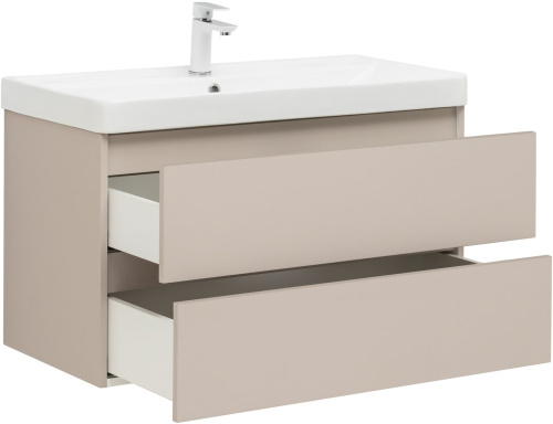 Тумба под раковину Aquanet Вега 2.0 00337944 89х46х50 подвесная цвет бежевый - фото 4
