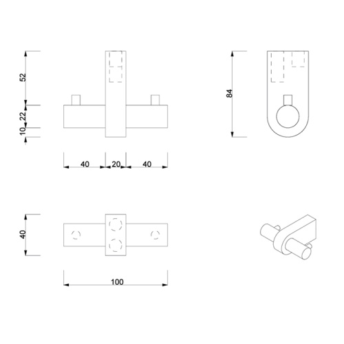 Крючок Decor Walther Century 586041 - фото 2