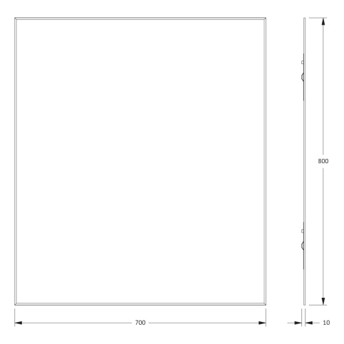 Зеркало в ванную Evoform Standard BY 0220 70х80 цвет хром - фото 2