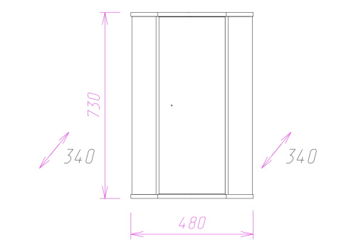 Шкаф Onika Модерн 303401 48х34х73 подвесной - фото 2