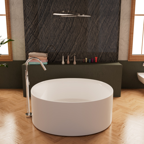 Ванна акриловая Frank 12532 150х150 отдельностоящая круглая с ножками - фото 5