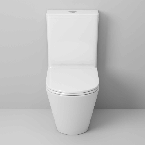 Унитаз напольный с бачком Grossman Торнадо GR-4450SQ белый глянцевый с сиденьем микролифт безободковый смыв торнадо - фото 3