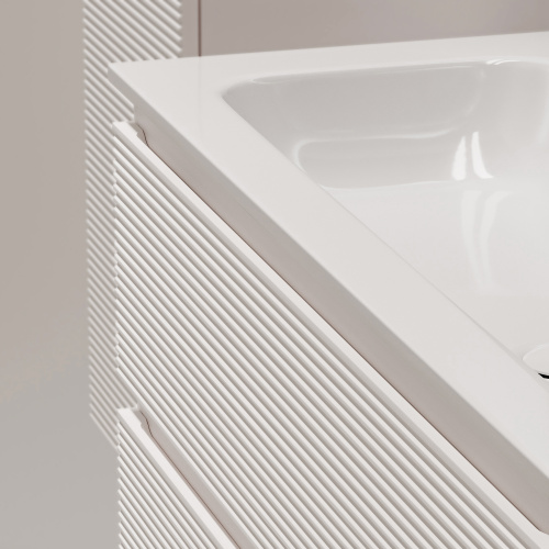 Тумба под раковину Sancos FOLK FL100RW 100х45х50 подвесная цвет белый - фото 5