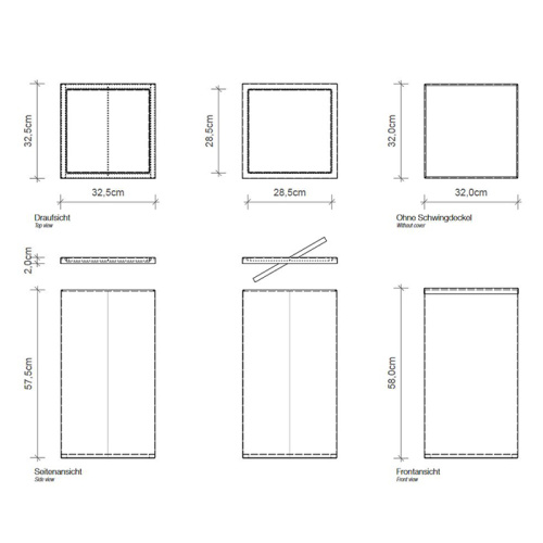 Корзина для белья Decor Walther Universal 610970 - фото 2