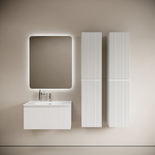 Тумба под раковину Sancos CODE CD80W 79х45х40 подвесная цвет белый - фото 4