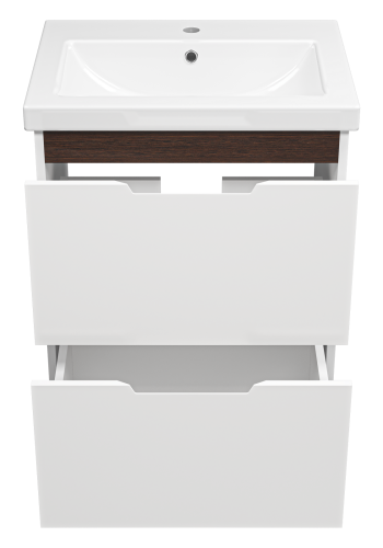 Тумба под раковину Misty Лайм Э-Лай01060-2Я 57х43х70 напольная - фото 3