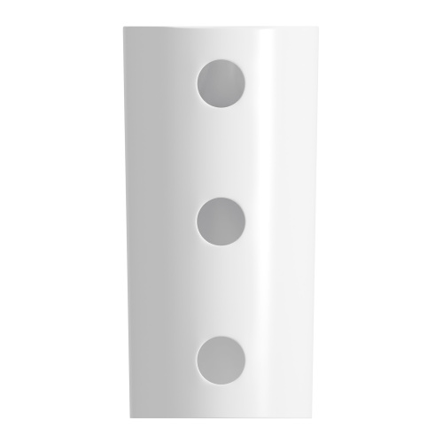 Раковина из сантехнического фарфора Wellsee Callipy Art 32890100S 42х42 напольная цвет белый глянцевый 1 отверстие под смеситель - фото 4