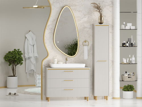 Шкаф-пенал Brevita Elche ELC-05035-010R 37х35х165 напольный/подвесной - фото 5