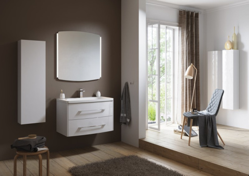 Шкаф-пенал Aqwella Y An.05.25/W 25х20х120 подвесной цвет белый - фото 2